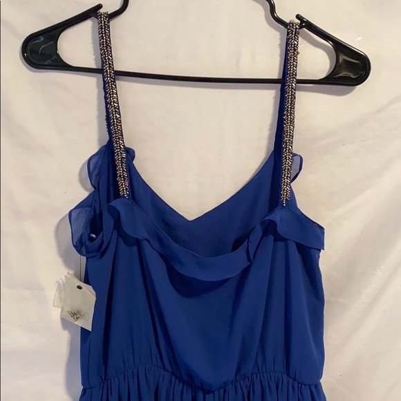 Zara Trafaluc blue dress Sz M - Picture 6 of 10